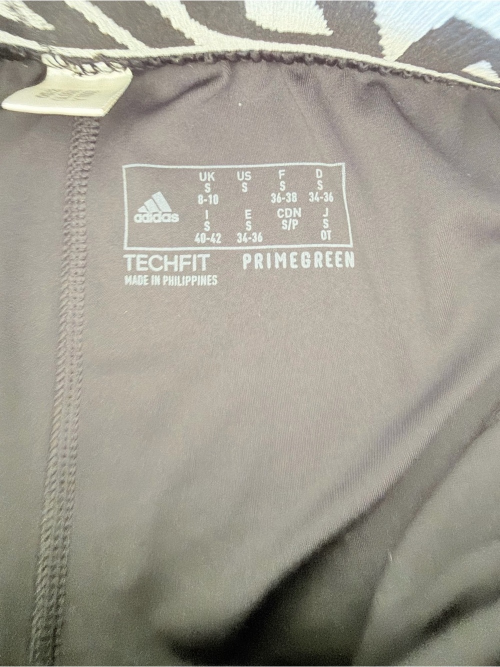 adidas Black Athletic Women 
Leggings with Logo - Picture 4 of 4